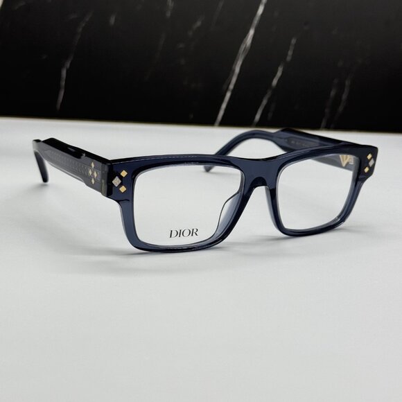 NEW CD DIAMONDO S3I 3000 DIOR SQUARE BLUE GREY EYEGLASSES DIOR - Picture 5 of 9